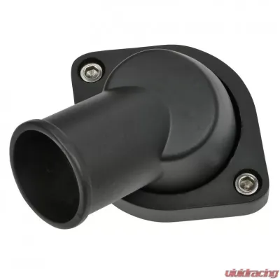 Trans-Dapt Performance CHEVY LS ALUMINUM WATER NECK; 45 DEGREE SWIVEL NECK DESIGN- BLACK FINISH - 7464