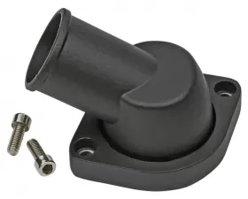 Trans-Dapt Performance CHEVY LS ALUMINUM WATER NECK; 45 DEGREE SWIVEL NECK DESIGN- BLACK FINISH