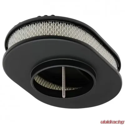 Trans-Dapt Performance 8-3/8 X 12 IN. OVAL, FINNED, CAST ALUMINUM AIR CLEANER SET- BLACK FINISH - 7466