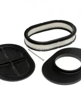 Trans-Dapt Performance 8-3/8 X 12 IN. OVAL, FINNED, CAST ALUMINUM AIR CLEANER SET- BLACK FINISH                                     - 7466 - Image 4