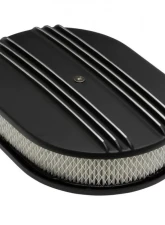 Trans-Dapt Performance 8-3/8 X 12 IN. OVAL, FINNED, CAST ALUMINUM AIR CLEANER SET- BLACK FINISH                                     - 7466 - Image 4