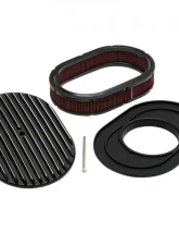 Trans-Dapt Performance 8-3/8 X 12 IN. OVAL, FULL-FINNED, CAST ALUMINUM AIR CLEANER SET- BLACK FINISH                                     - 7467 - Image 3