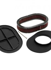 Trans-Dapt Performance 8-3/8 X 12 IN. OVAL, FULL-FINNED, CAST ALUMINUM AIR CLEANER SET- BLACK FINISH                                     - 7467 - Image 4