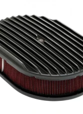 Trans-Dapt Performance 8-3/8 X 12 IN. OVAL, FULL-FINNED, CAST ALUMINUM AIR CLEANER SET- BLACK FINISH                                     - 7467 - Image 4