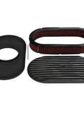 Trans-Dapt Performance 8-3/8 X 15 IN. OVAL, FINNED, CAST ALUMINUM AIR CLEANER SET- BLACK FINISH                                     - 7468 - Image 3