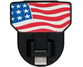 Carr HD Universal Hitch Step American Flag-single