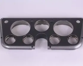 Clayton Machine Works gauge bezel; 67-72 gm truck; brushed with gray overlay Chevrolet C/K 10 1967-1972