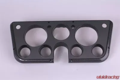 Clayton Machine Works gauge bezel; 67-72 gm truck; carbon fiber with gray overlay Chevrolet C/K 10 1967-1972 - 6772-C