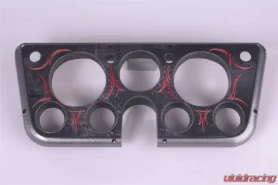 Clayton Machine Works gauge bezel; 67-72 gm truck; brushed; with pinstipe overlay Chevrolet C/K 10 1967-1972 - 6772-P