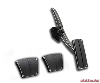 Clayton Machine Works pedal kit; universal throttle ;brake;clutch pads; black 67 gm a body - TA-206-BKM2