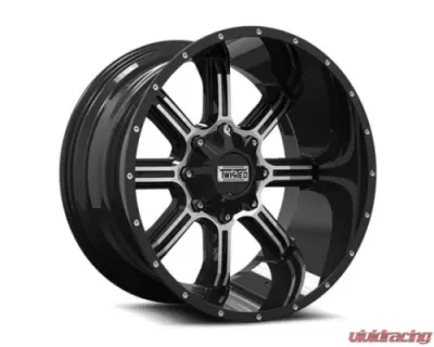 Twisted Off-Road T-21 Radar Wheel 20x10 5x114.3|5x127 -12mm Black Machined - T-21201051143127-12GBM