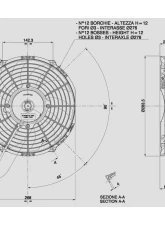 SPAL Electric Fan 802CFM | Puller Fan Design | Curved Style Blades                                     - 30100435 - Image 2