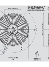 SPAL Electric Fan 1451 CFM | Puller Fan Design | Curved Style Blades                                     - 30102029 - Image 2