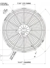 SPAL Electric Fan 1864CFM | Puller Fan Design | Curved Style Blades                                     - 30102042 - Image 2
