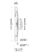 SPAL Electric Fan 1864CFM | Puller Fan Design | Curved Style Blades                                     - 30102042 - Image 3