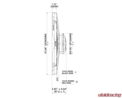 SPAL Electric Fan 1864CFM | Puller Fan Design | Curved Style Blades - 30102042
