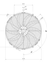 SPAL Electric Fan 2500CFM | Puller Fan Design | Curved Style Blades                                     - 30102113 - Image 2
