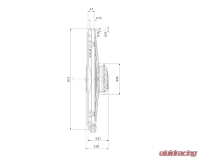 SPAL Electric Fan 2500CFM | Puller Fan Design | Curved Style Blades - 30102113