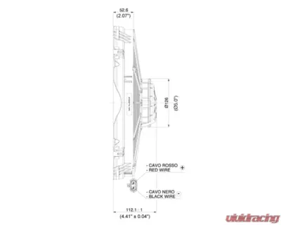 SPAL Electric Fan 1953CFM | Puller Fan Design | Paddle Style Blades - 30102803