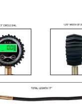 Overland Vehicle Systems Digital Tire Deflator with Valve Kit & Storage Bag Universal                                     - 12020001 - Image 4