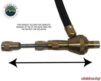 Overland Vehicle Systems Digital Tire Deflator with Valve Kit & Storage Bag Universal - 12020001