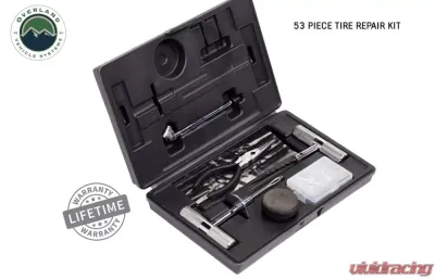 Overland Vehicle Systems Tire Plug Repair Kit 53 Piece Off Road for Truck Jeep RV Trailers - 12030001