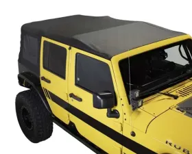 Overland Vehicle System Replacement Soft Top Black Diamond Jeep Wrangler JK 4 Door 2010-2018