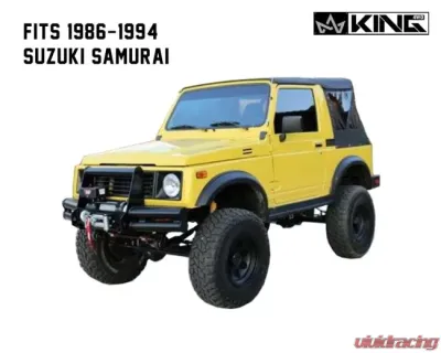 Overland Vehicle System Replacement Soft Top Black Diamond Suzuki Samuari 1986-1994 - 14011035