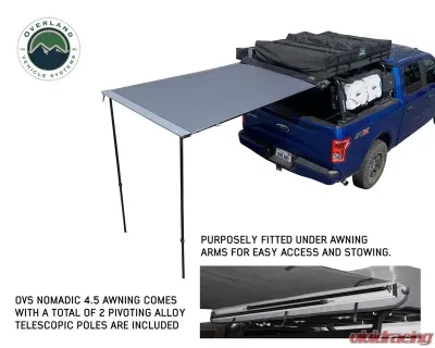 Overland Vehicle Systems Nomadic Awning 1.3 - 4.5 Foot Black Cover - 18039909