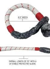 Overland Vehicle Systems 23" Soft Shackle Combo Pack with 4" Recovery Ring                                     - 19-4716 - Image 5