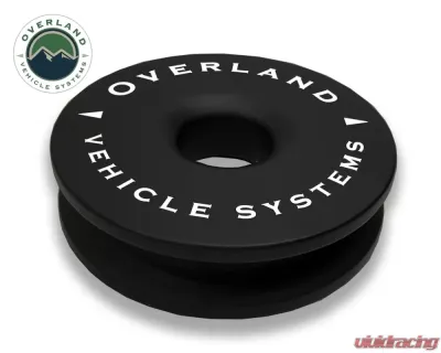 Overland Vehicle Systems 23 Inch Soft Shackle 5/8 Inch Diameter Combo Pack with Recovery Ring Black - 19-6580