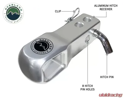 Overland Vehicle Systems Aluminum Receiver Mount for Soft Shackle, 19109902 - 19109902