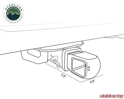 Overland Vehicle Systems Aluminum Receiver Mount for Soft Shackle, 19109902 - 19109902