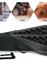 Overland Vehicle Systems Recovery Ramp with Pull Strap and Storage Bag, Black/Black                                     - 19169910 - Image 9