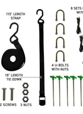Overland Vehicle Systems Nomadic 270 LT Driver Side Awning with Bracket Kit, Gray                                     - 19559907 - Image 15