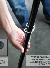 Overland Vehicle Systems Nomadic 270 LT Driver Side Awning with Bracket Kit, Gray                                     - 19559907 - Image 6