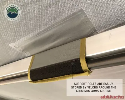 Overland Vehicle Systems Nomadic 270 LT Awning with Bracket Kit for SUVs and Trucks - 19569907