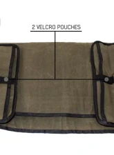 Overland Vehicle Systems Rolled Bag General Tools With Handle And Straps Brown 16 LB Waxed Canvas Canyon Bag Universal                                     - 21079941 - Image 5
