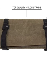 Overland Vehicle Systems Rolled Bag General Tools With Handle And Straps Brown 16 LB Waxed Canvas Canyon Bag Universal                                     - 21079941 - Image 6
