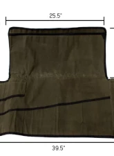 Overland Vehicle Systems Rolled Bag General Tools With Handle And Straps Brown 16 LB Waxed Canvas Canyon Bag Universal                                     - 21079941 - Image 7