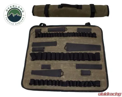 Overland Vehicle Systems Rolled Tool Bag Socket 16 lb Waxed Canvas Universal Fit - 21089941