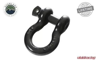 Overland Vehicle System Recovery Shackle 3/4" 4.75 Ton Black - 19019901