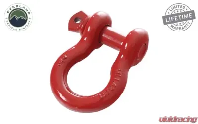 Overland Vehicle System Recovery Shackle 3/4" 4.75 Ton Red - 19019904