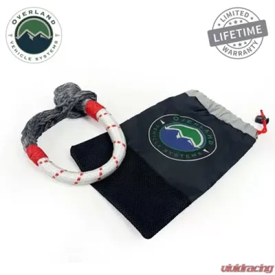 Overland Vehicle System Soft Shackle 7/16" 41,000 lb. With Loop and Abrassive Sleeve 23" With Storage Bag - 19129903
