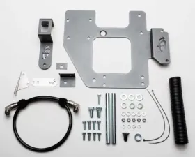 Overland Vehicle System Engine Bracket for ARB Dual Air Compressor Black Jeep Wrangler 2007-2018