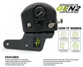 Overland Vehicle System Engine Mount With Box, Fittings, Hoses & Storage Bag Black Jeep Wrangler 2007-2018