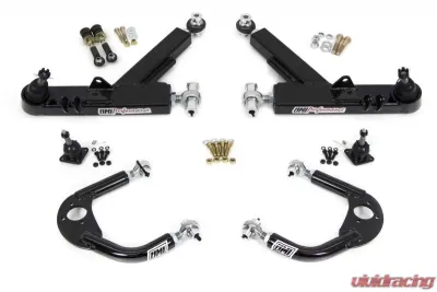 UMI Performance 1993-2002 GM F-Body Front A-Arm Kit, Double Shear Mount Boxed Lower + Adj Upper Front - 231410-B