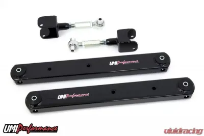 UMI Performance 1978-1988 GM G-Body Rear Control Arm Kit, Fully Boxed Lowers, Adjustable Uppers Rear - 302117-B