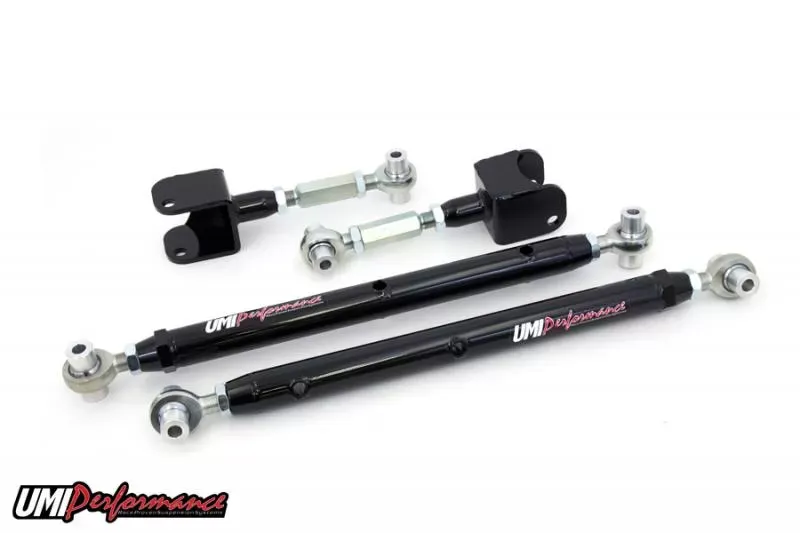 UMI Performance 1978-1988 GM G-Body Double Adjustable Upper & Lower Rear Control Arms Kit Rear - 302717-B