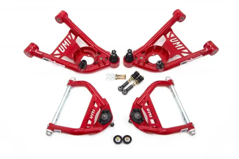 UMI Performance 1964-1972 GM A-Body Tubular Upper & Lower Front A-Arm Kit - 403133-R